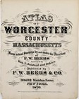 1870 Lancaster - North Village Massachusetts Plat Map Worcester Cnty   14x11 