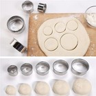 5pcs Stainless Steel Biscuit Dumpling Mold Cutter Pastry Cake Baking Tools