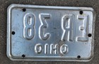 Vintage Late 1970s Ohio Motorcycle License Plate Expired 1979
