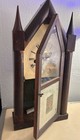 Rare 1800   s Antique Elisha Manross Steeple Mantel Brass Spring Clock  W key Runs