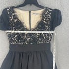 Eliza J Womens Dress Flare Romantic Goth Floral Lace Sz 6 Evening Party Formal