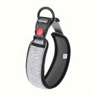 Adjustable Nylon Dog Collar Neck Collar Reflective Striped For Neck Protection