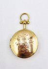 Georgian Solid Silver Gilt Pocket Watch Shaped Vinaigrette C1820