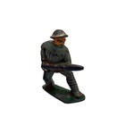 Vintage Manoil No 28 Lead Toy Soldiers Lot Of 2 Infantry Army Figures Wwii Era