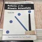 Bulletin Of The Atomic Scientists 1962 Magazine Of Science Lot Of 4 rare Vintage