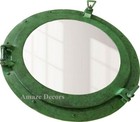 Porthole Mirror Nautical Ship Wall Finish D  cor Antique Brass 12