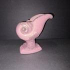 Vtg Art Pottery Pink Gold Cornucopia Planter Vase 7 5  Mcm