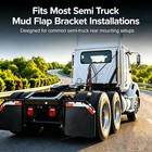 Angled Bar Type Mud Flap Hangers For Semi Truck Mud Angled Kit With 3 Coils