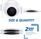 Toaob 2pcs Giant Googly Eyes 6 Inch Plastic Wiggle With 6 Inch  White 