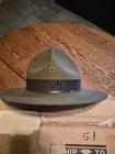 Vintage 60s Boy Scout Stetson Scout Master Hat In Box Size 7