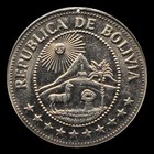 Lot Of 3 - 1939 1968 1980 Bolivia 50 Centavos   1  5 Pesos Bolivianos Coins