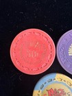 Lot Of  3  Vtg Union Plaza Las Vegas  50 Cent    1 Casino Chips -1970   s 80 s