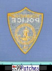Kenbridge  old Vintage  Virginia Police Shoulder Patch Cheesecloth State Seal 1e