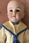 Antique 12    Rare German Bisque Simon Halbig 1279 Boy Child Doll W great Outfit
