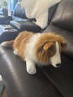 Vintage Dakin Collie Sheltie Dog Plush Realistic Stuffed Animal 1993 