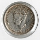 Coin Newfoundland 10 Cents 1942 C Km20  Silver