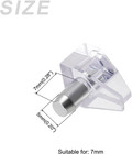 Shelf Support Pegs  for 5mm 0 2  Thickness  20pcs  Plastic Adjustable Glass Clip
