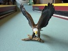 Schleich Bald Eagle Figure Wings Spread Bird Branch Wildlife 14634 Retired Toy