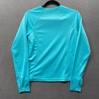 Lands End Swim Rash Guard Kids Xl Blue Thumb Holes Long Sleeve Pool Beach