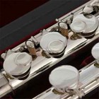 Alto Flute Jaf-1100e 16 Closed Hole G Tune Straight Silver Sliver Plated Flute
