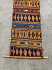 Vtg Backstrap Loom Woven Folk Art Hanging Wall Textile Latin American Tapestry