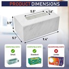Acrylic Tissue Box Holder  Clear Dispenser For Facial Tissues  Napkins  And D   
