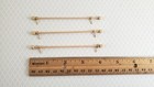 Dollhouse Miniature Curtain Rod Wood X3 1 12 Scale 4  Long