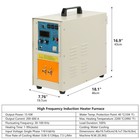 Ht-15a 3992    2200    15kw 30-100 Khz High Frequency Induction Heater Furnace
