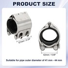 Pipe Repair Clamp 1-2 3  Od 41-44mm Leak Sealer Emergency Pipe Repair