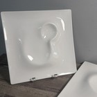 2 Crucial Detail Martin Kastner Alinea Mounds White Porcelain Plate 10 5   x10 5   