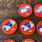 Set 8 Vintage Kleenex Advertising Buttons Pins 1924-1968 Tissues