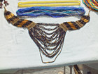 Mixed Lot 10 Bead Necklaces Ear Rings Vtg   Native Amn Style Strip  Antique Trim