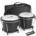  Bongo Drums 6    And 7     Black Wooden Percussion Instrument Bongos For Adults 