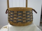 Longaberger 2017  Warm Brown With Fieldstone Weaves Basket  Combo   rare 