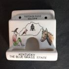 Vtg Ceramic Match Or Toothpick Holder Kentucky Souvenir  The Blue Grass State