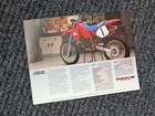 1987 Honda Cr250r  Motorcycle Original Sales Brochure