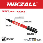 Inkzall Black Fine Point Jobsite Permanent Marker 1-108 Count Black Blue Red