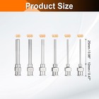 1set Dispensing Needle 8g-18g 1  Stainless Steel Blunt Tip For Refilling Glue