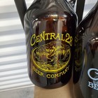 Lot Of 3 Central 28 Beer Company Growlers Empty Craft Brewery Glass Bottles Vgc