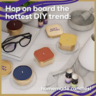 Roxy Epoxy Diy Soy Candle Making Kit W  4 Tins  Wax  Thermometer   More 