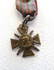 Original Ww1 Miniature French Army Croix De Guerre Medal With Star
