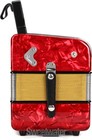 Hohner Corona Ii Diatonic Accordion - Keys Of F bb eb - Red