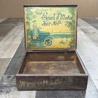 Rare 1920   s West Beach   Motor Hair Net Store Display Advertisement Metal Box 6   