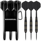 23g Steel Tip Darts Set - 3 Pack With Brass Barrels   Carrying Case - Perfect Fo