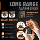 Personal Alarm Keychain - Usb Rechargeable-siren-led Light   white 