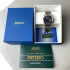 Seiko 5 Kinetic Automatic Blue Dial  Men s Watch Ska478 See Through Case W  Box