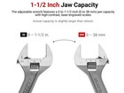 Tekton Adjustable Wrench Set 2-piece 6 9 In  - 1-1 2 In  Jaw Capacity Wsa90000