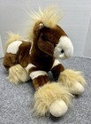 Animal Alley Brown White Tan Clydesdale Horse Pony Stuffed  14  Plush Vintage