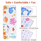 Baby Bath Mat For Tub For Kids  40in X 16in Non Slip Cartoon Bath Tub Shower    