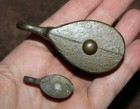 Antique vintage Bronze Nautical Double Block Pulleys Lot Of 2